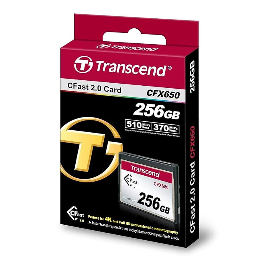 ■Transcend　TS256GCFX650 [256GB] Amazon.com: Transcend 256GB CFX650, CFast 2.0, Up to 510 MB