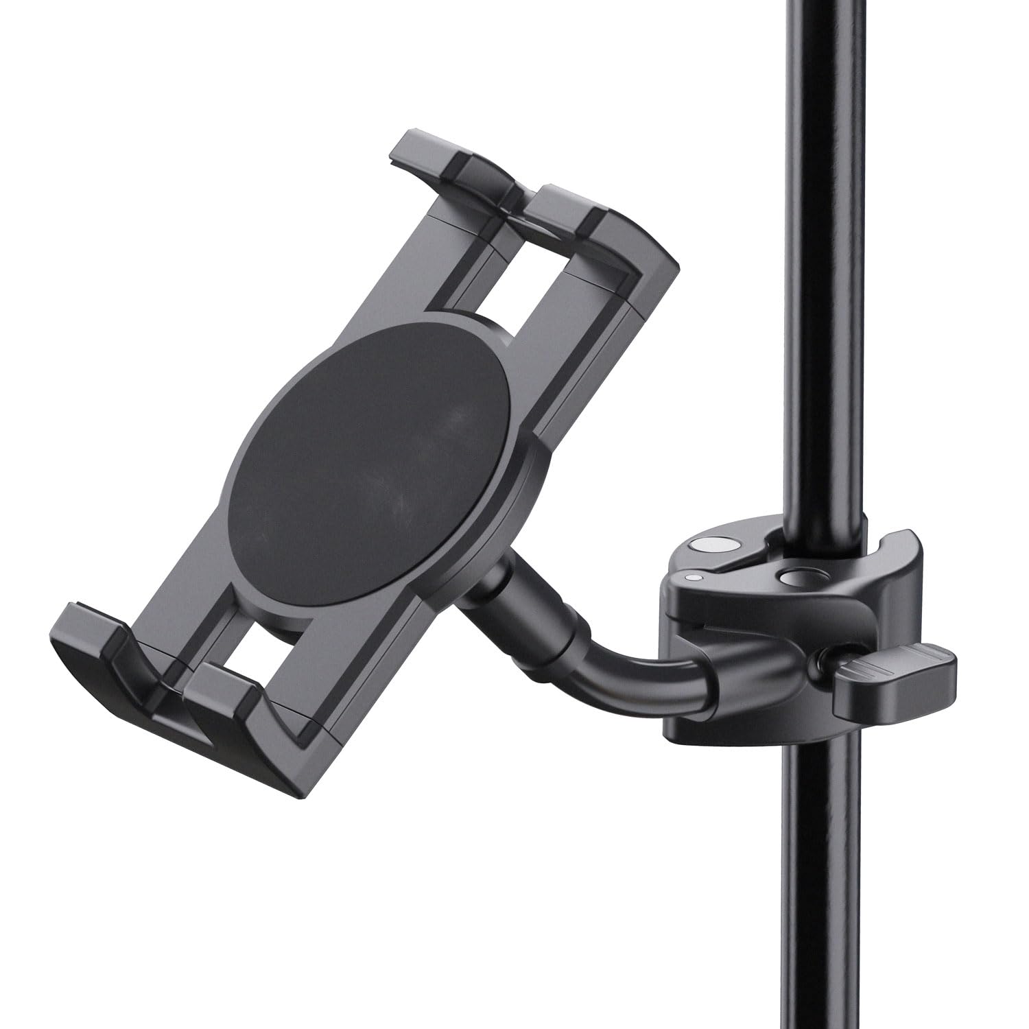 K-M 19764 - Supporto per smartphone con morsetto per tubi e treppiedi con panno in microfibra Keepdrum
