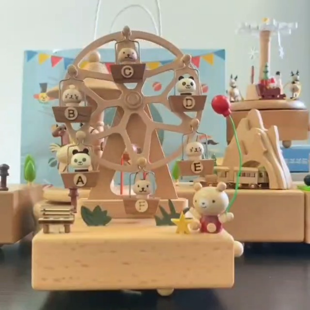 Amazon | 木製手作りmusic box 機械式オルゴール ミュージックボックス