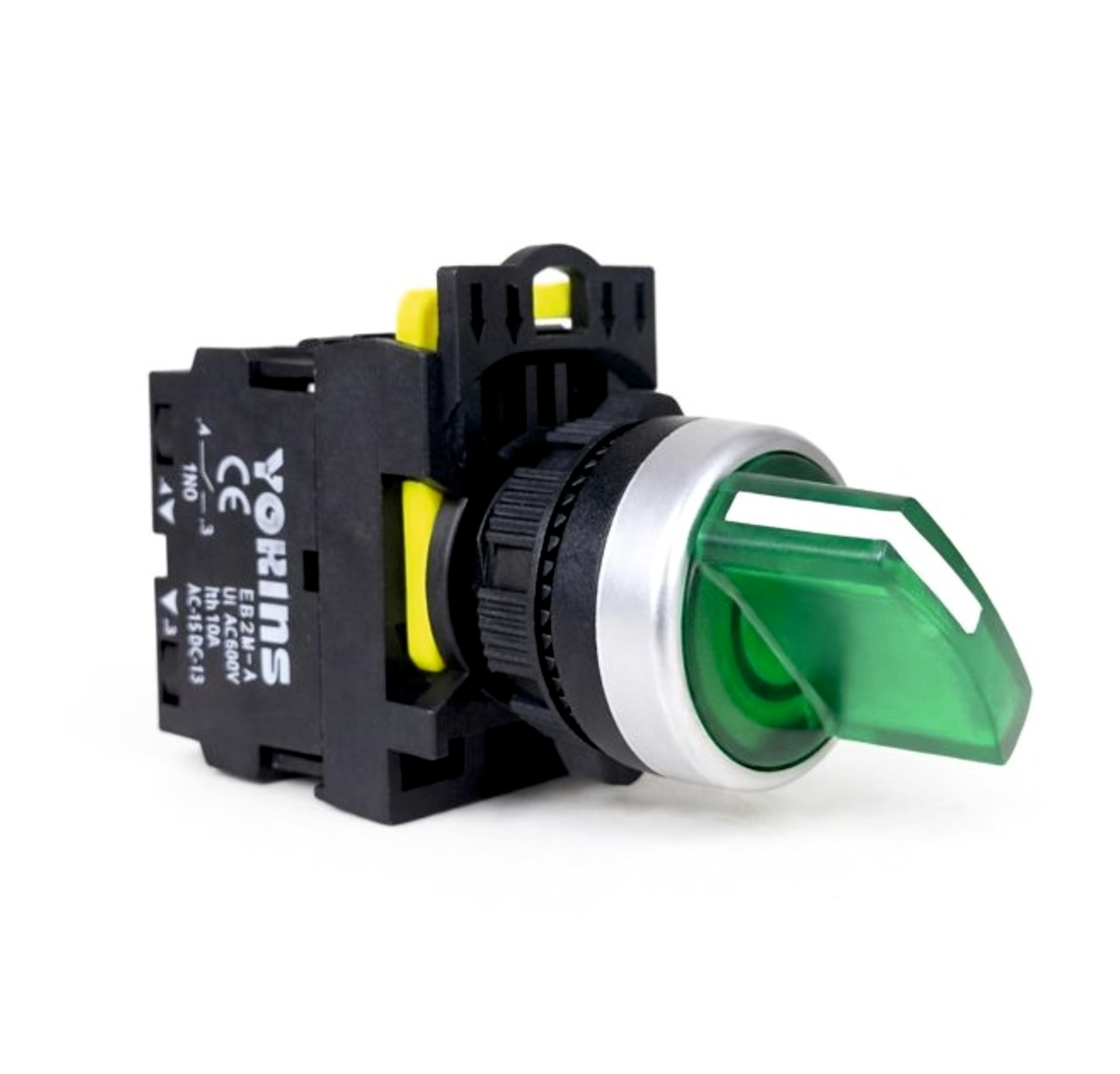 Illuminated Maintained Push Button Switch EB2M-A-10XD | 2-Way Selector, 1NO Contact | 22mm, 220V AC | IP54 Industrial Control Switch (GREEN)-image-29