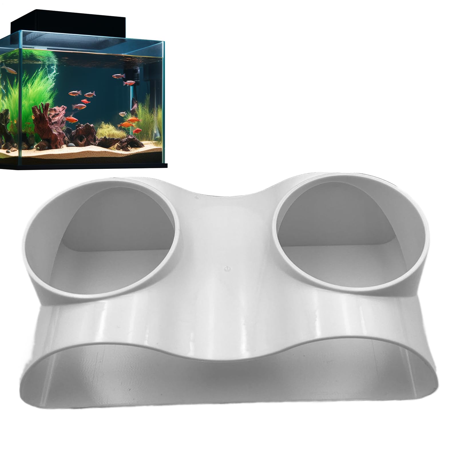 Fish Tunnel For Aquarium | Natural Curve Aquarium Underground Corner Cave - Viewing Aquatic Life Gravel Tunnel For Bettas