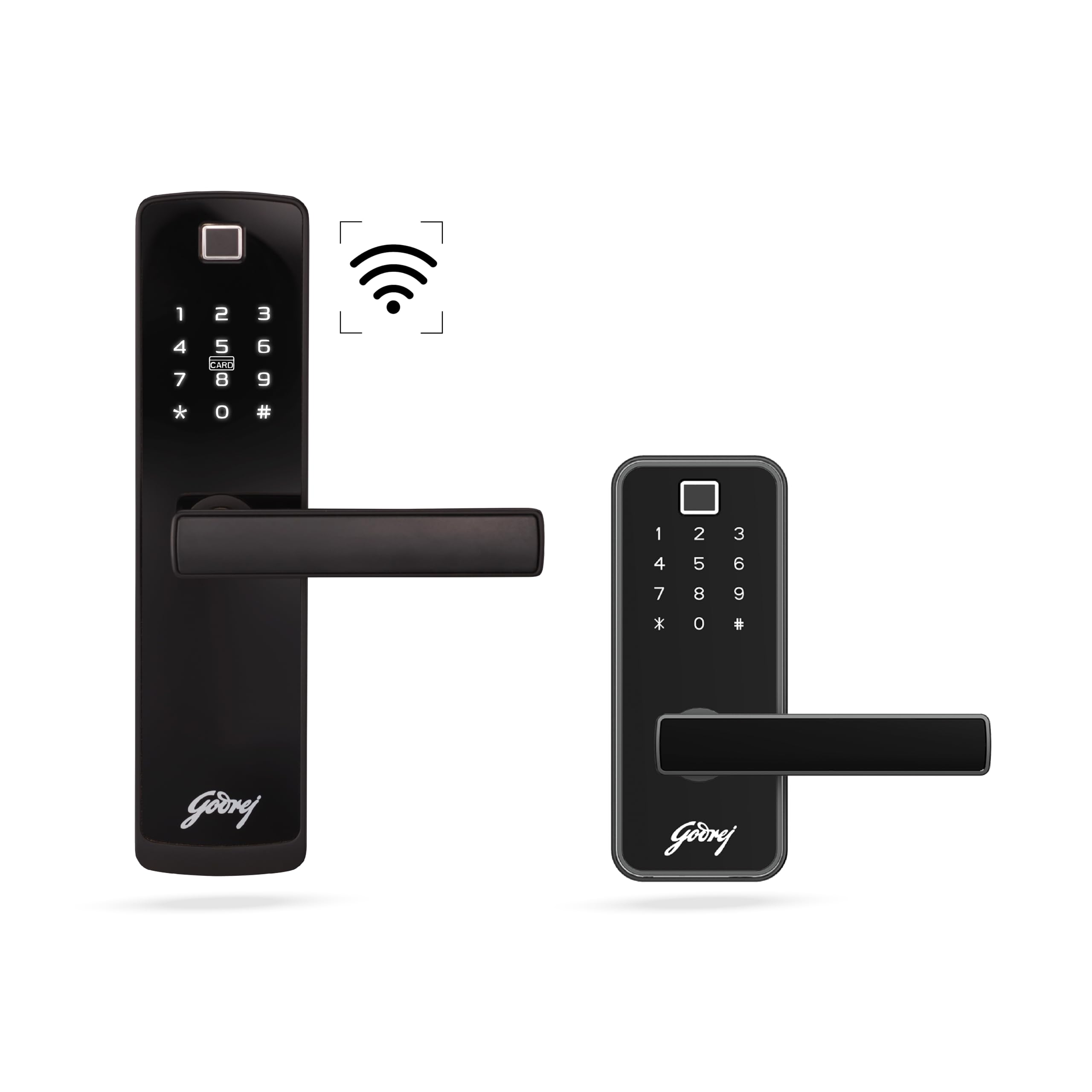 Godrej Digital Lock|Catus Connect & Catus Touch Pro|Smart Lock For Wooden Door|Connect- 5 In 1 Access & Catus Touch Pro - 3 In 1 Access|Fingerprint|Pin Access|Mechanical Key|Black Finish - Steel (B0CRDVHJSR) Amazon Price History, Amazon Price Tracker