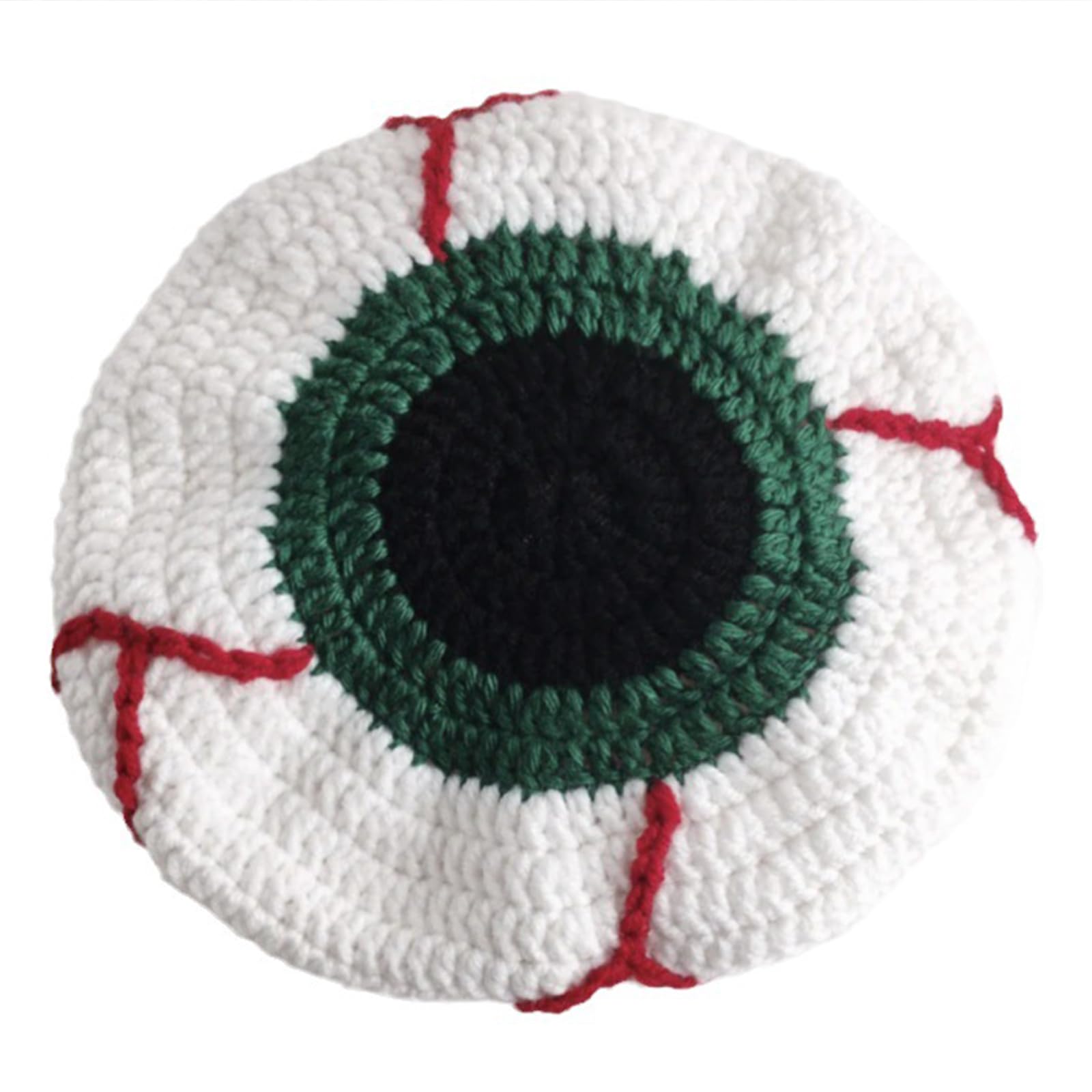 Ljmyy Novelty Crochet Cap for Women Adult Realistic Bucket Hat Pullover Skull Hat Unisex Halloween Party Hat