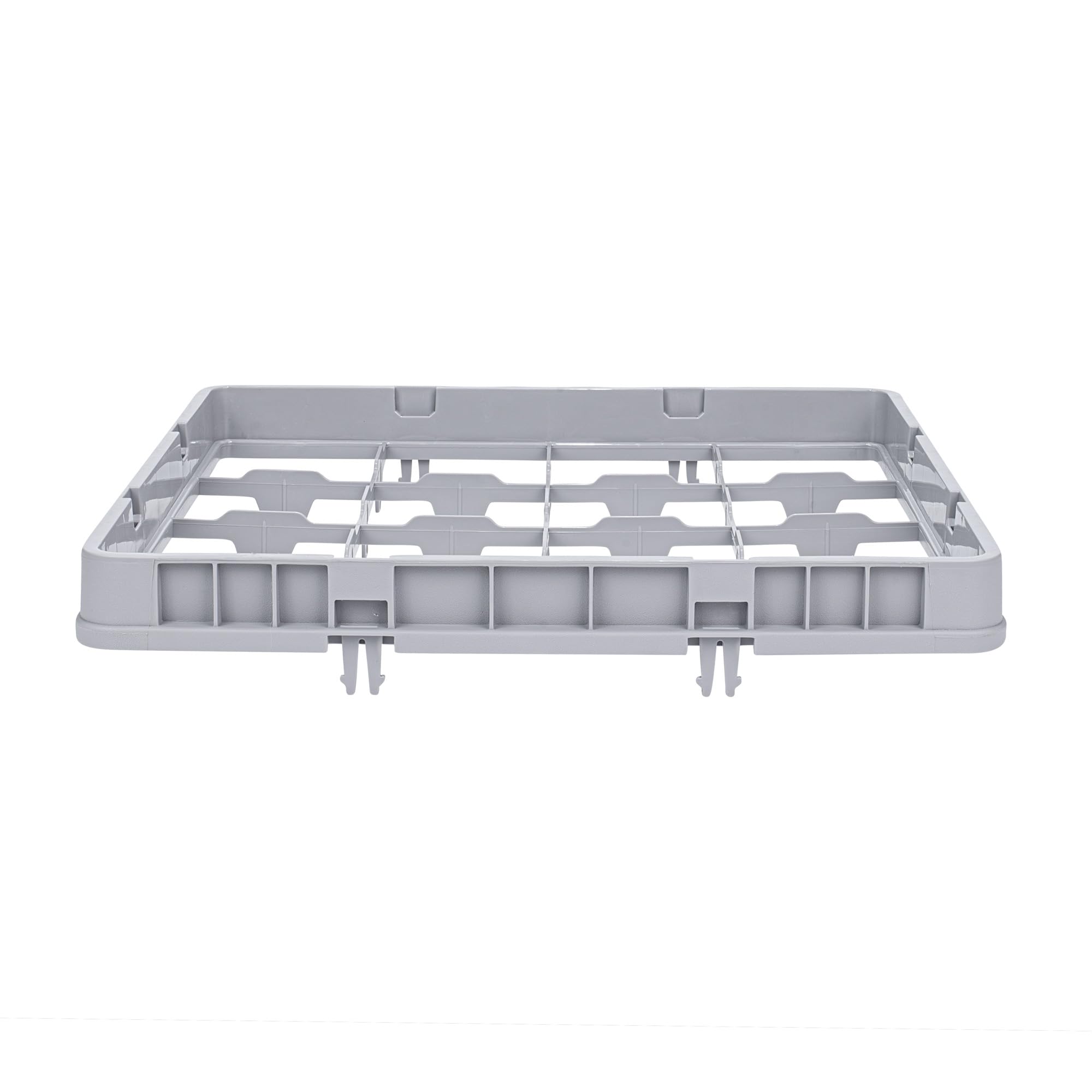 Restaurantware Propre Tek Prolongateur de rack en verre professionnel demi-goutte, 1 pièce 16 compartiments en polypropylène robuste pour lave-vaisselle, restaurants, cafétérias et cuisines