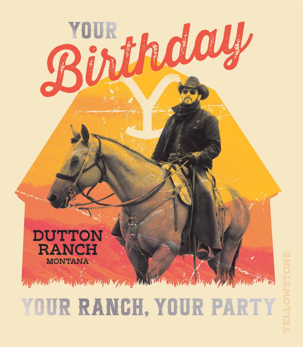 YELLOWSTONE BIRTHDAY CARD, YELLOWSTONE HAPPY BIRTHDAY CARD
