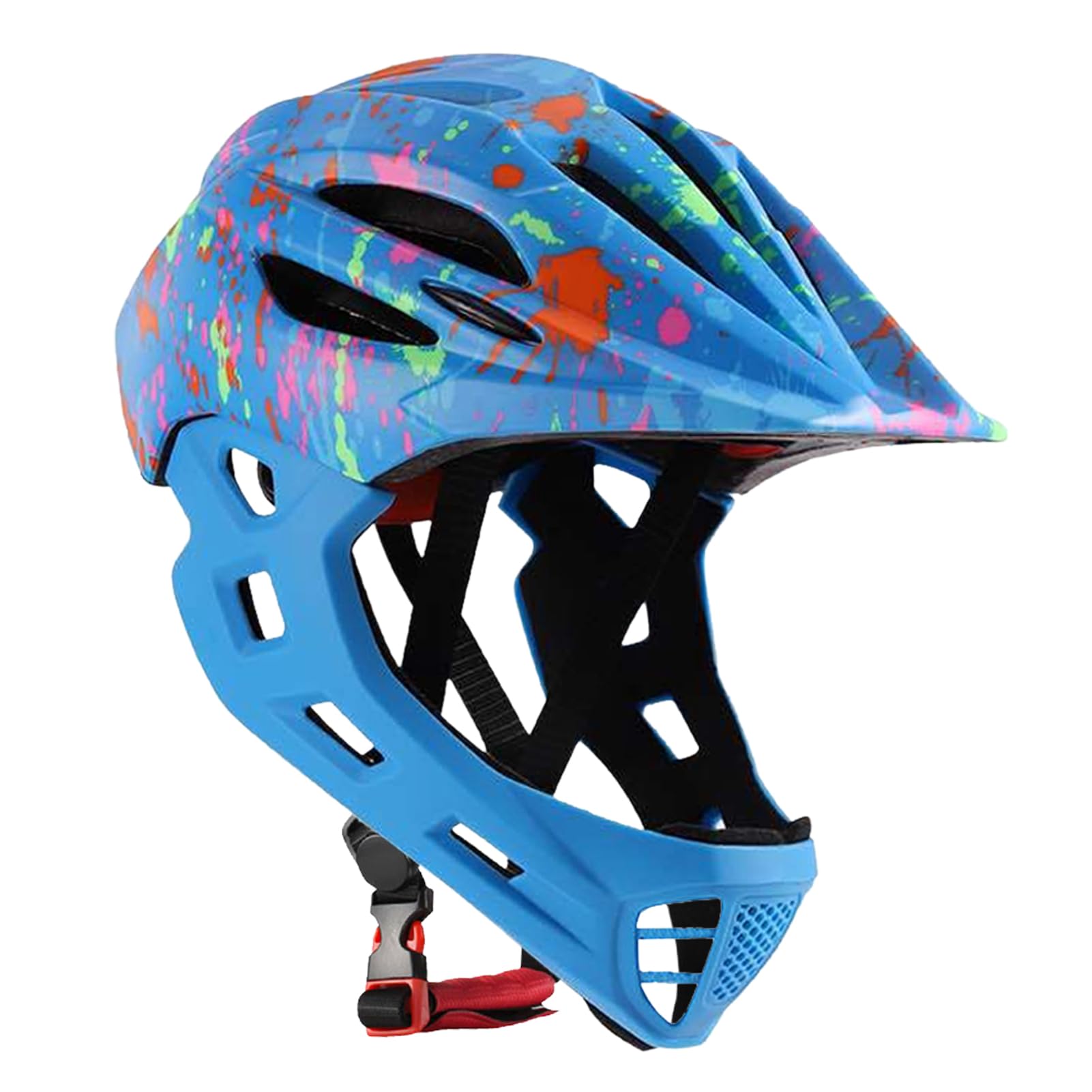 Cascos para Bicicletas para Niños, Cascos de Bicicleta Integrales Ligeros Ajustables y Transpirables para Niños Pequeños con Iluminación LED