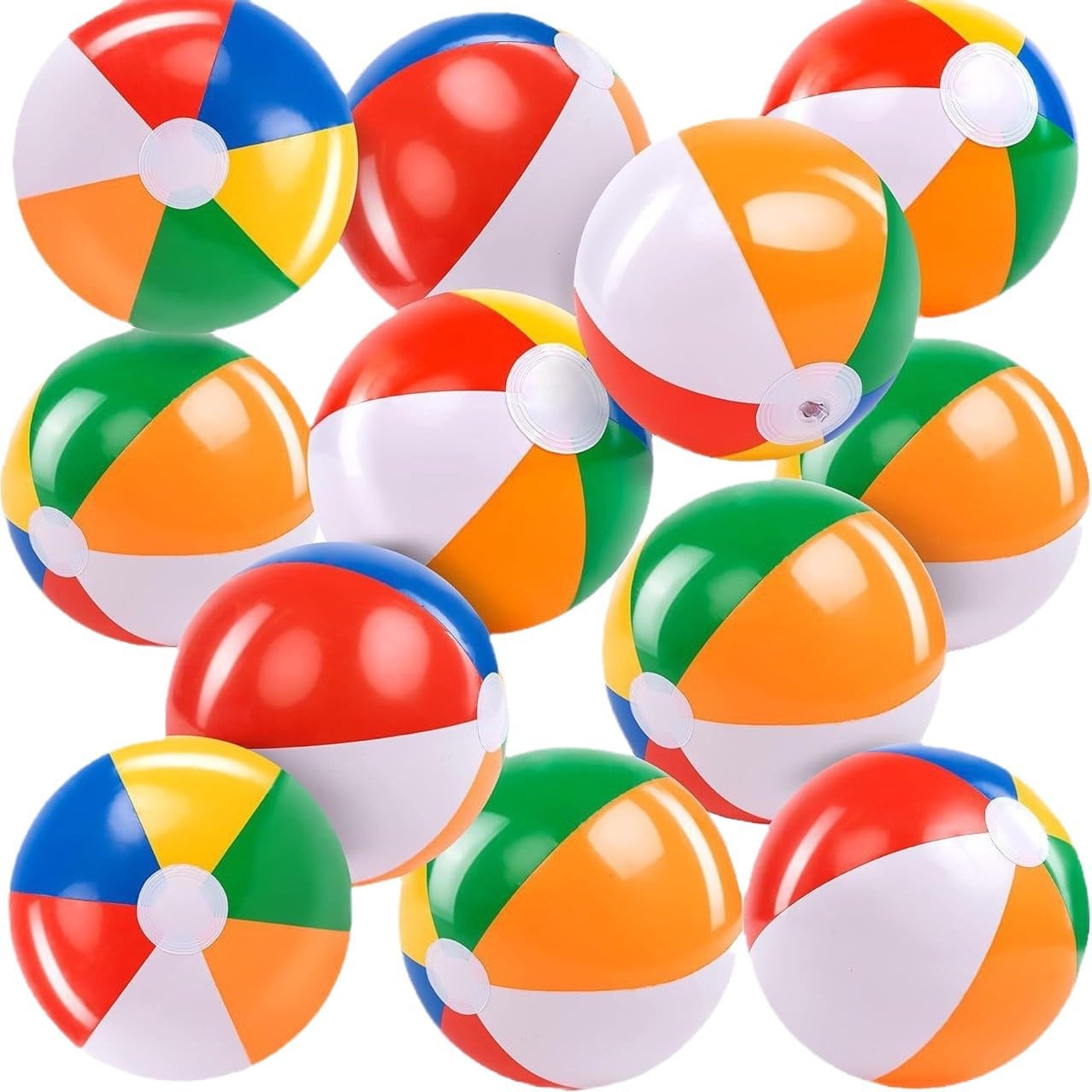 12 Pièces Ballon d'Eau Inflable, 28 cm Boule Plage Colorée, Boule Plage Gonflable, Ballon d'Eau Jouets Fête Piscine d'Été Pour Enfants Adultes Pour Hommes Et Femmes, Décoration, Pour Jouer