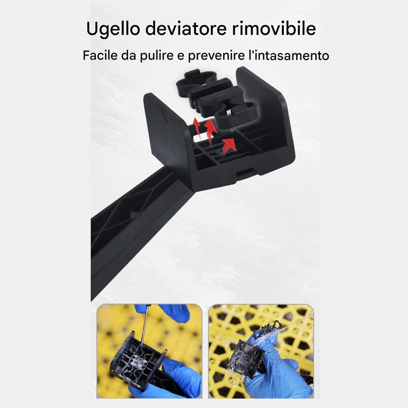 Engrasador de cadena para moto – Aplicador lubricante | Limpiador antisalpicaduras para cadena | Para bicicleta, ciclomotor, dos ruedas – Lubricación sin suciedad – Material policarbonato 18.5