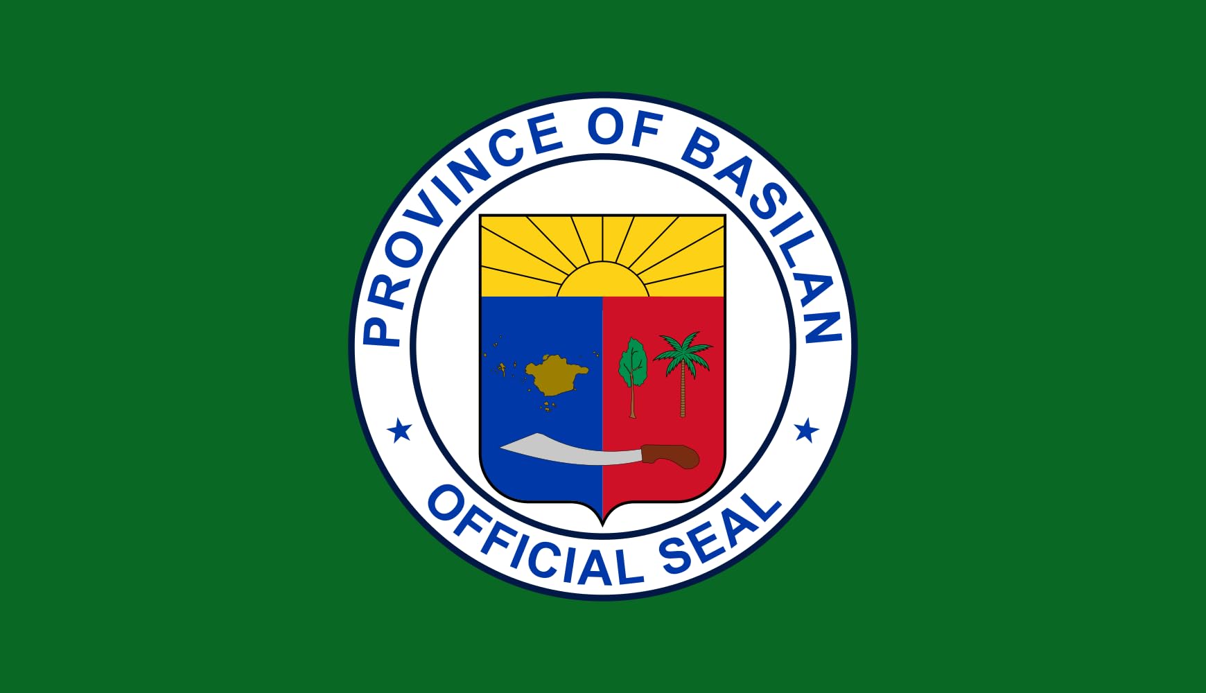 Grand drapeau Basilan watawat pour décoration murale et événements associatifs