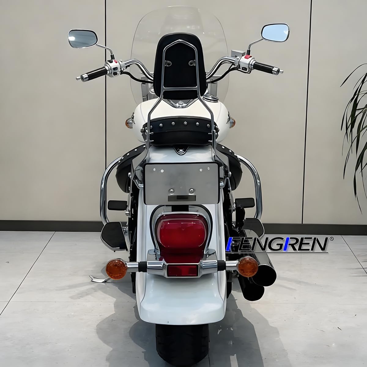 Red Tail Light Lens Cover Only for 01-05 Suzuki VL800 Intruder Volusia, 98-04 VL1500 Intruder, 05-09 Boulevard C90 C90T, 05-10 C50 C80 motorcycle Replacement Brake Light Lens