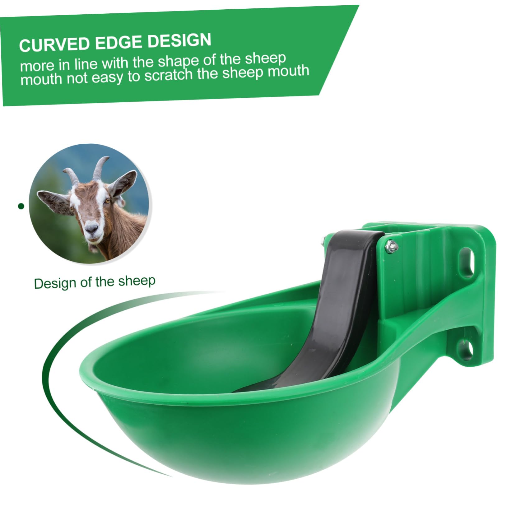 GANAZONO Bebedero Automático para Ganado Vacuno y Porcino Cuenco de Agua Duradero con Válvula de Flotador para Ovejas y Caballos Recipiente Resistente y Seguro para Animales
