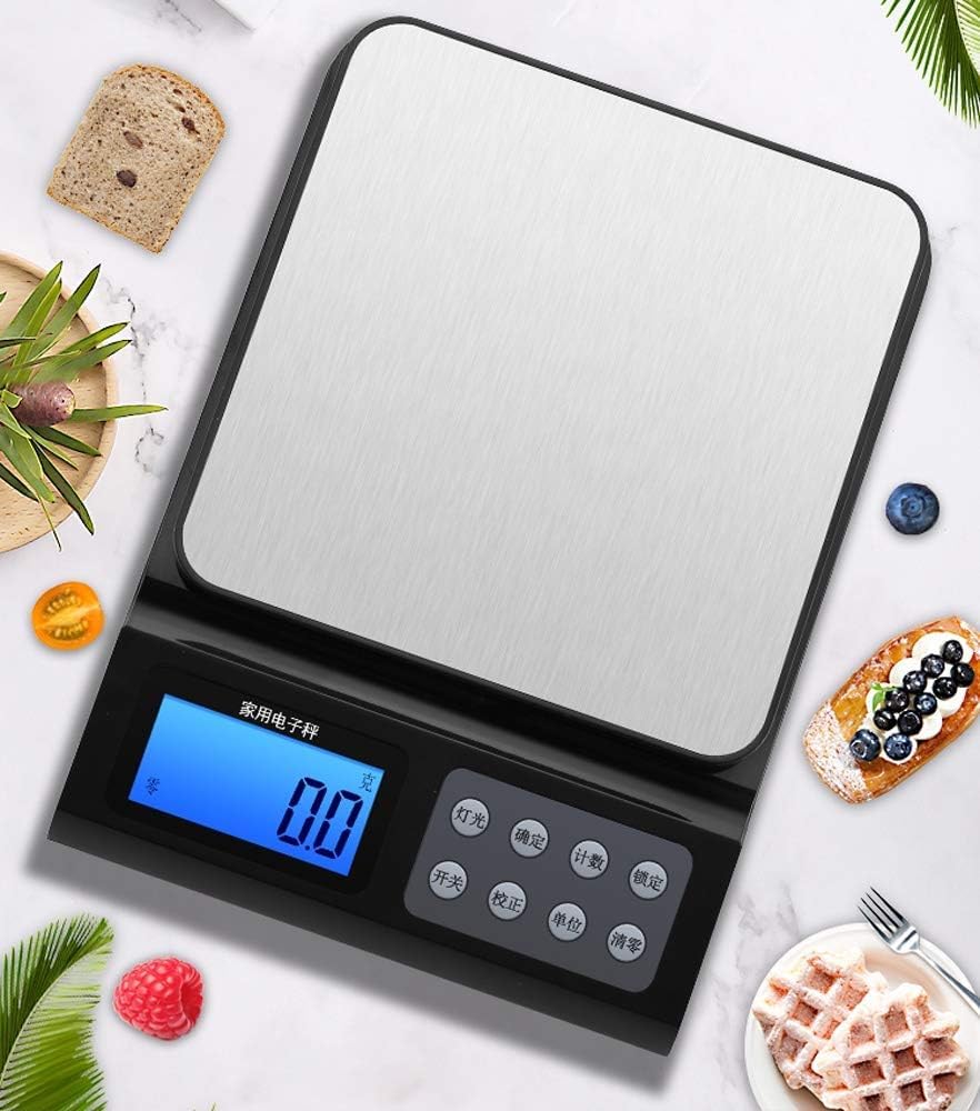 Precyzyjne wagi kuchenne z funkcją tarowania Dokładna waga kuchenna do pieczenia o wysokiej precyzji cyfrowa waga elektroniczna do ważenia żywności w domu z liczeniem do zera (3KG/0,1G)