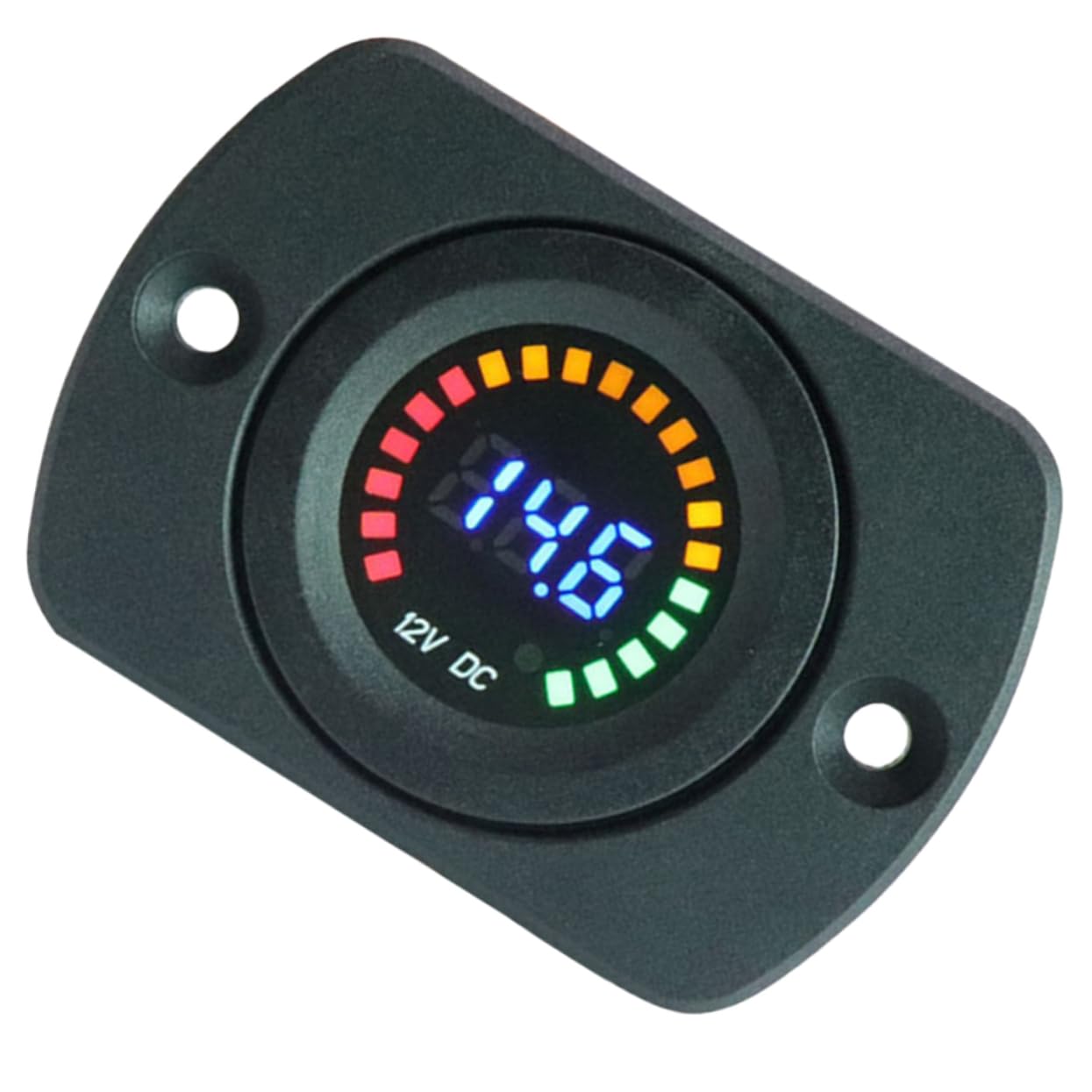 PartyKindom 2stücke Digitales Voltmeter Für Auto Und Wasserdichter Spannungsmesser Mit -anzeige Für Boote Atvs Utvs Und Wohnmobile Installieren Und Kompakt