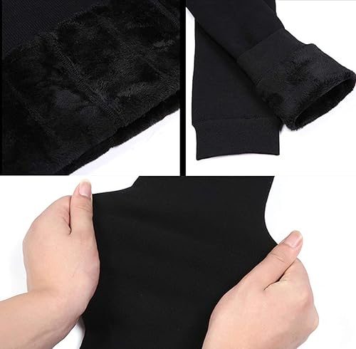 Vista 4 de Romastory - Pantalones largos con forro polar para hombre (tallas SM)