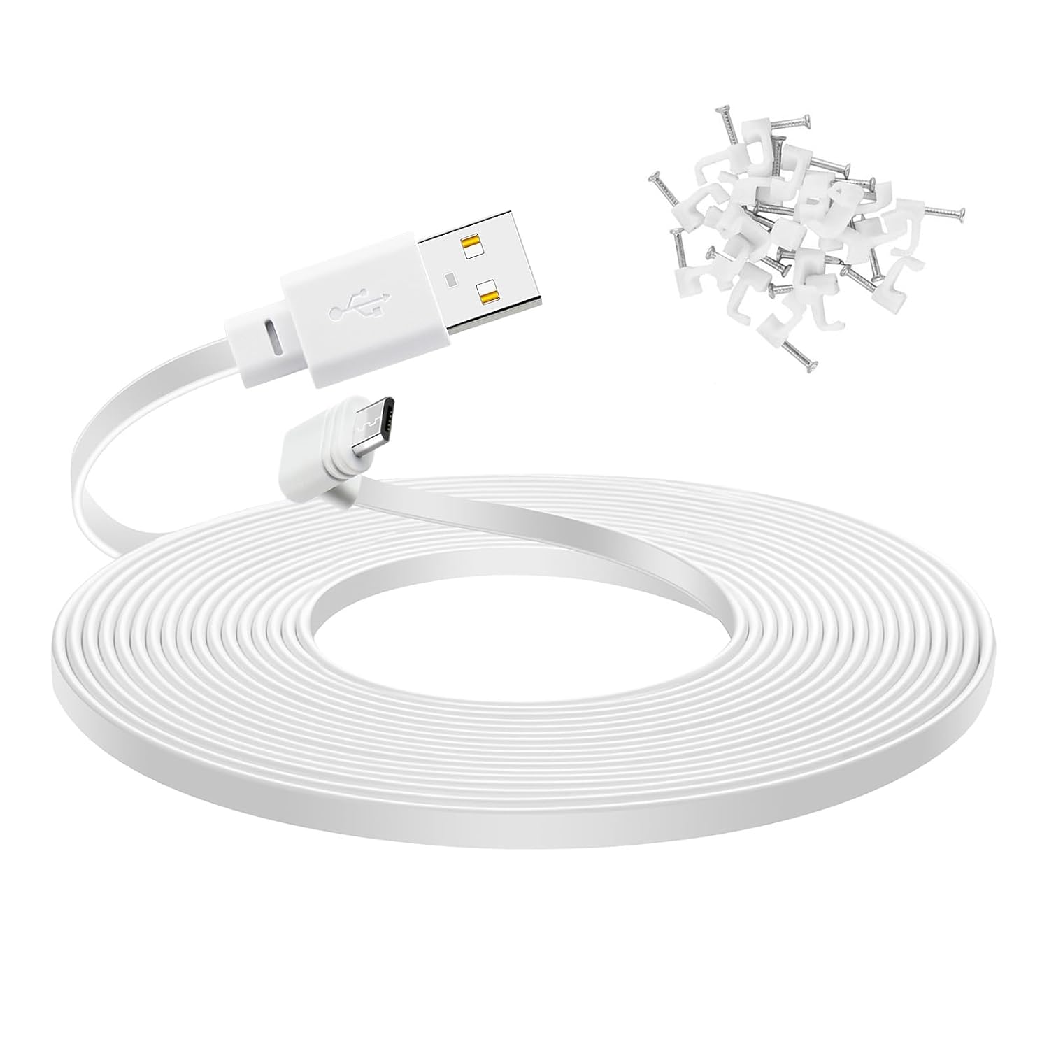 30 ft Extension Cable for WYZE Cam Pan V3 (White) Thumbnail