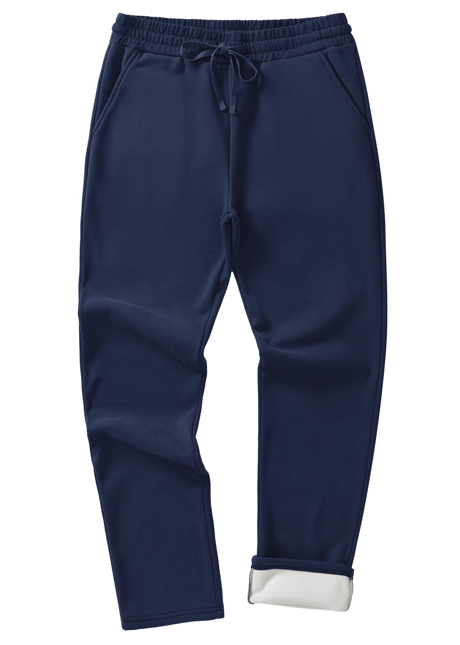 Weintee Mens 34 Inseam Tall Fleece Sweatpants Warm Pants for Winter