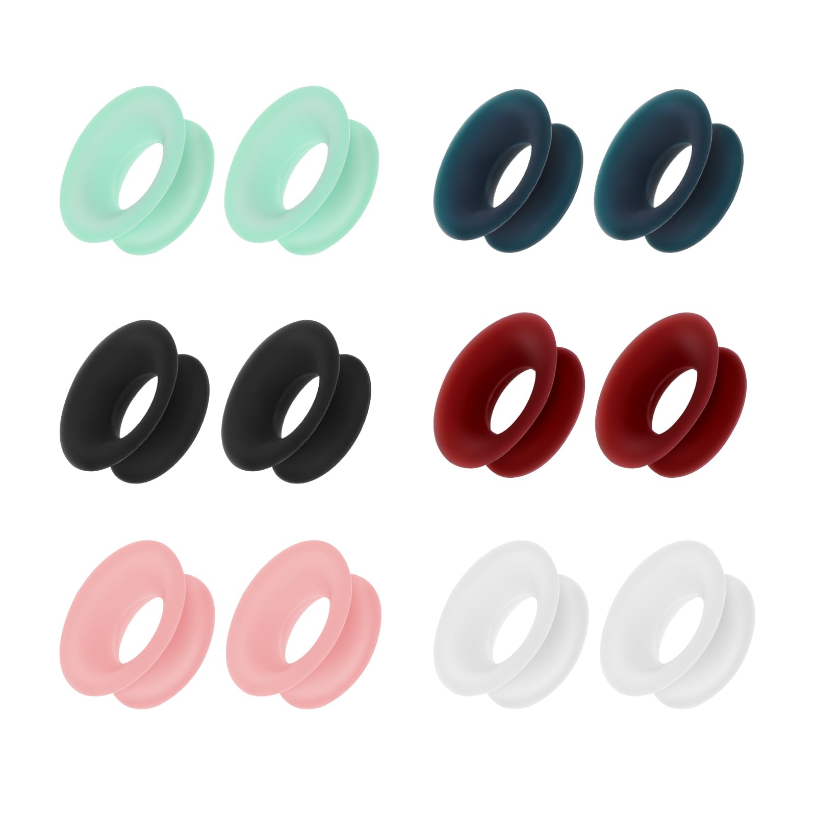 Lusofie12PCS Earplugs Mute Style Pack,Noise Reduction Mute Style Pack for Earplugs,Quiet Ear Plugs Accessories for Extra 5 dB Noise,Mute Insert Style Loop Quiet Ear Plugs