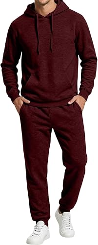 Shiketong Mens Sweatsuit Men Tracksuit Y2k Lounge Vintage Jogging Suit for Runni