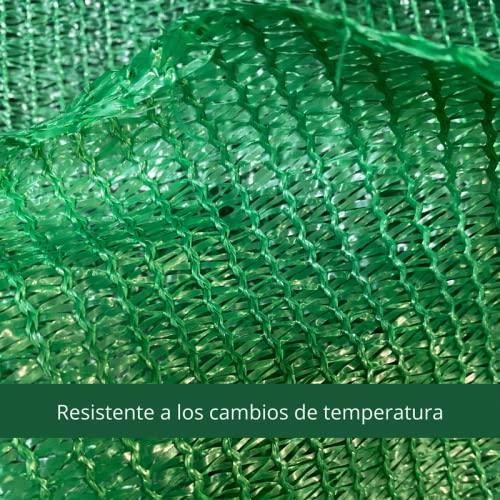 Rollo de malla de ocultación de 2x25m para obras de construcción. Grado de ocultación 70%. Protección UV, resistente y duradera. Fácil de instalar. Malla de ocultación para uso doméstico y profesional