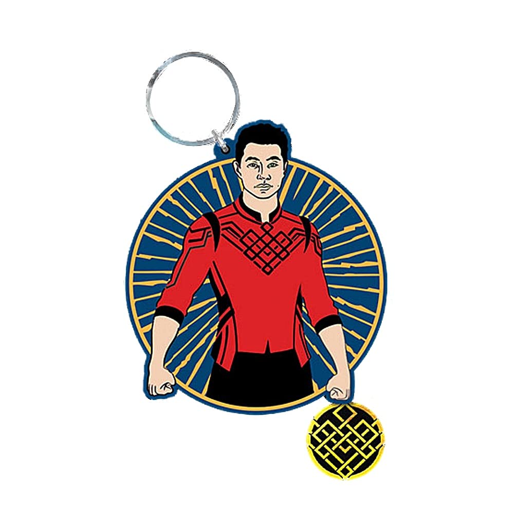 Pyramid International Unisex Multi Marvel Shang-Chi Legend Of The Ten Rings Rubber Keyring Keychain Fob, One Size