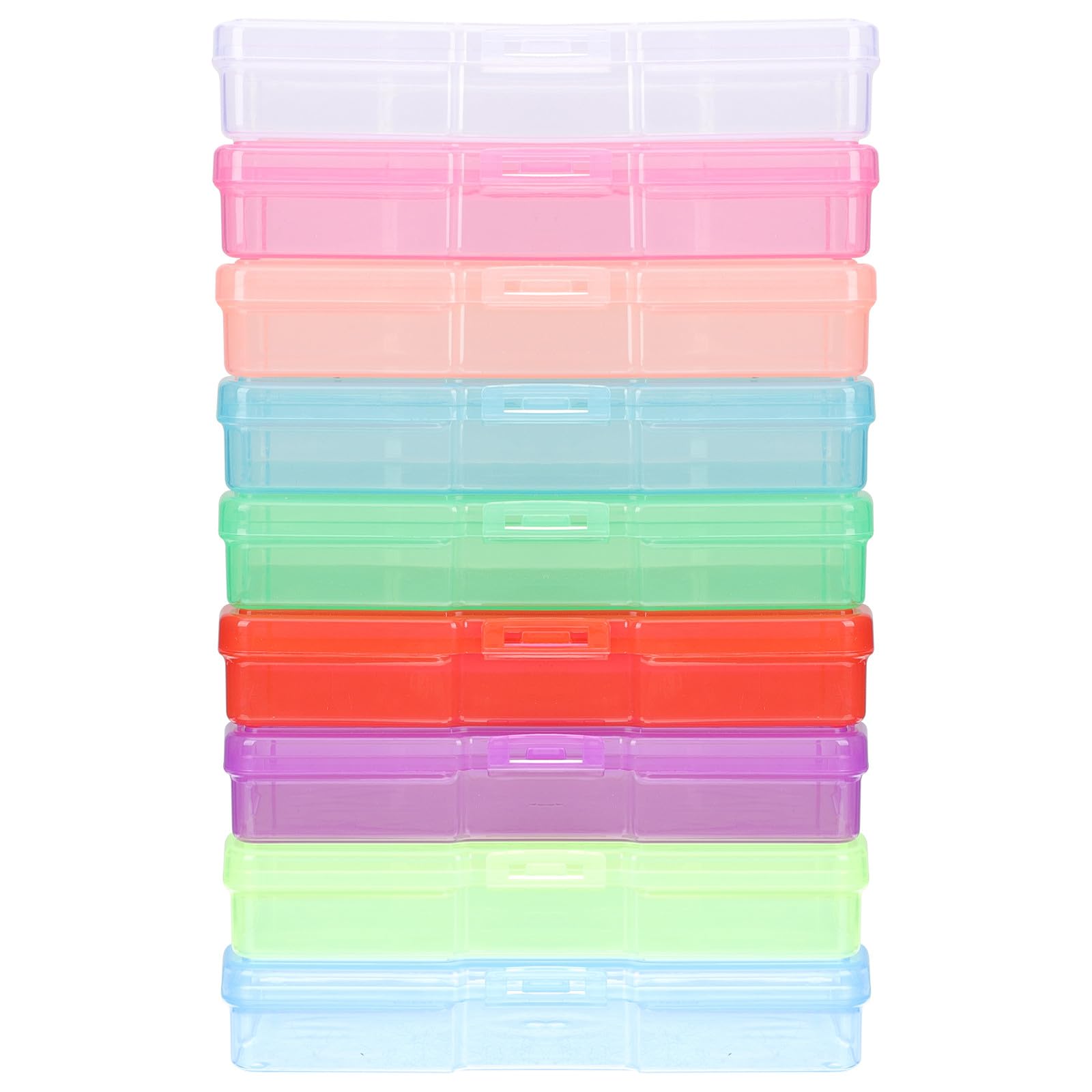 Organisateur de photos en plastique 12 pièces avec bords arrondis pour cartes