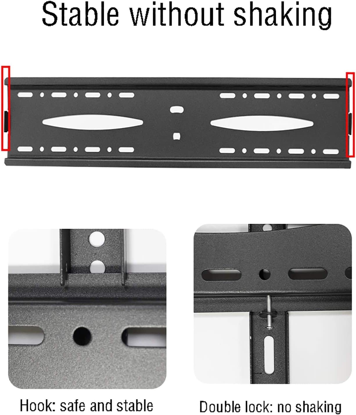 Supporto per TV regolabile in altezza, staffa girevole a soffitto per TV a schermo piatto 45-60 fino a VESA 680 x 450 mm