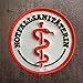 Produktbild Notfallsanitäterin Stoffaufnäher/Patch Klett (8cm Durchmesser)| Rettungsdienst | DRK | Malteser | Johanniter | ASB | BRK