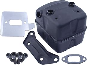 Exhaust Kit for Husqvarna 372XP 372 390XP 385 362 Series Chainsaw, ADEFOL Exhaust Muffler + Bracket + Gasket + Cooling Plate Parts Accessory Spare Parts