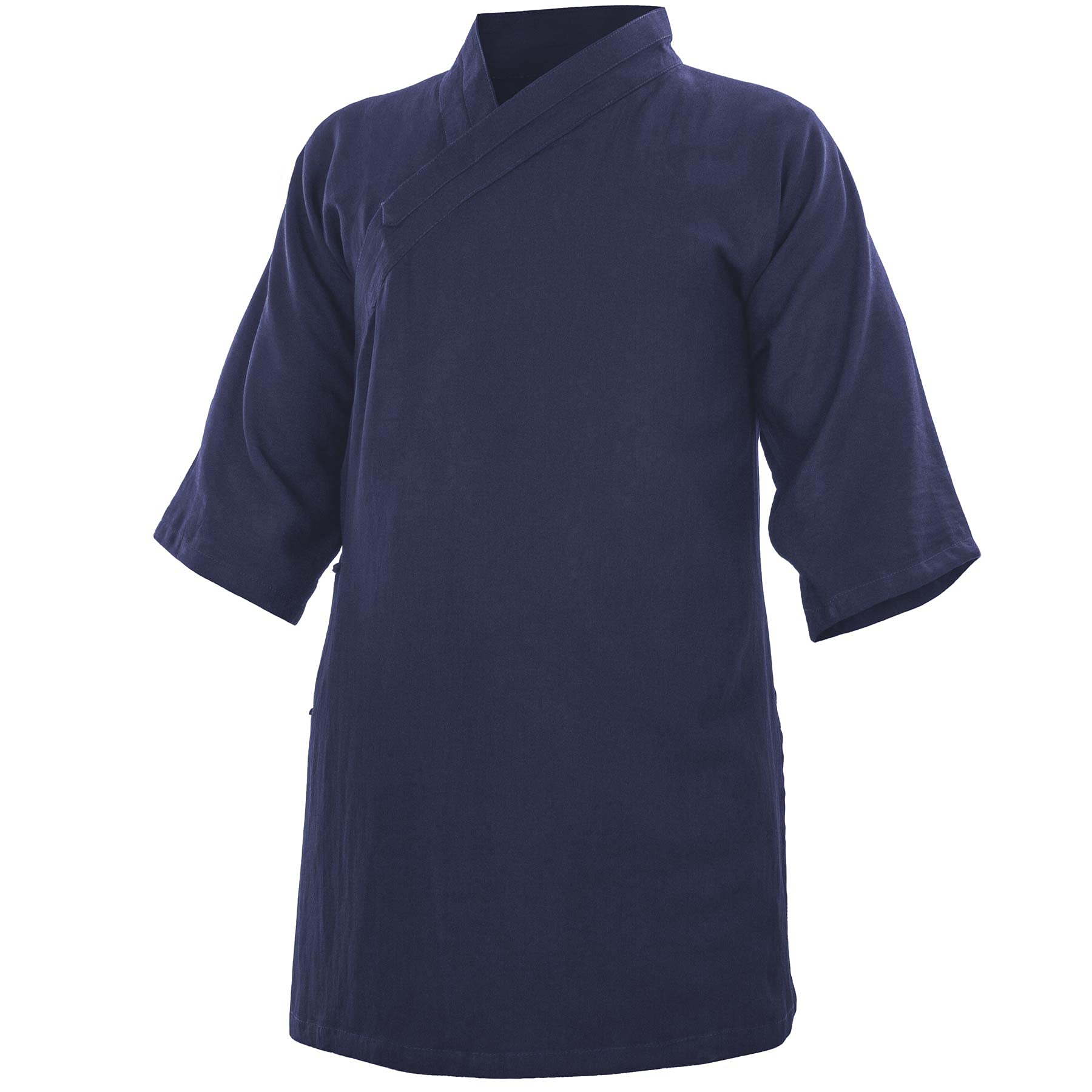 Baumwolle Kung Fu Tai Chi Shirt Diagonaler Kragen Kurzarm Taiji Anzug