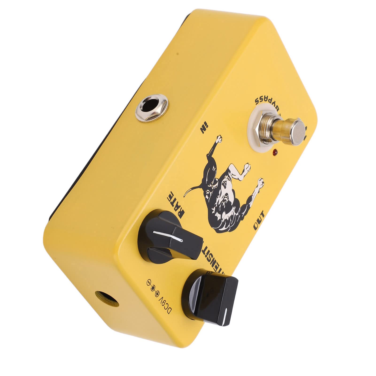 CHICIRIS Pedal de Efectos de Guitarra, Efecto Trémolo de Metal con Bypass Verdadero, Perillas de Tasa de Intensidad 1Hz-20Hz, Ideal para Guitarristas Eléctricos