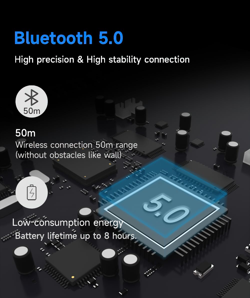 WitMotion WTVB01-BT50 Capteur Multi-Connexion Bluetooth Sans Fil MPU6050, Sortie Haute Stabilité 100 Hz 3 Axes (Mouvement, Vitesse, Angle et Fréquence de Vibration)