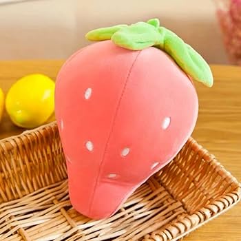 Laboo Puppen Kostüm Set - Erdbeer Overall & Stirnband Für 10cm Plüschpuppe (Rosa)