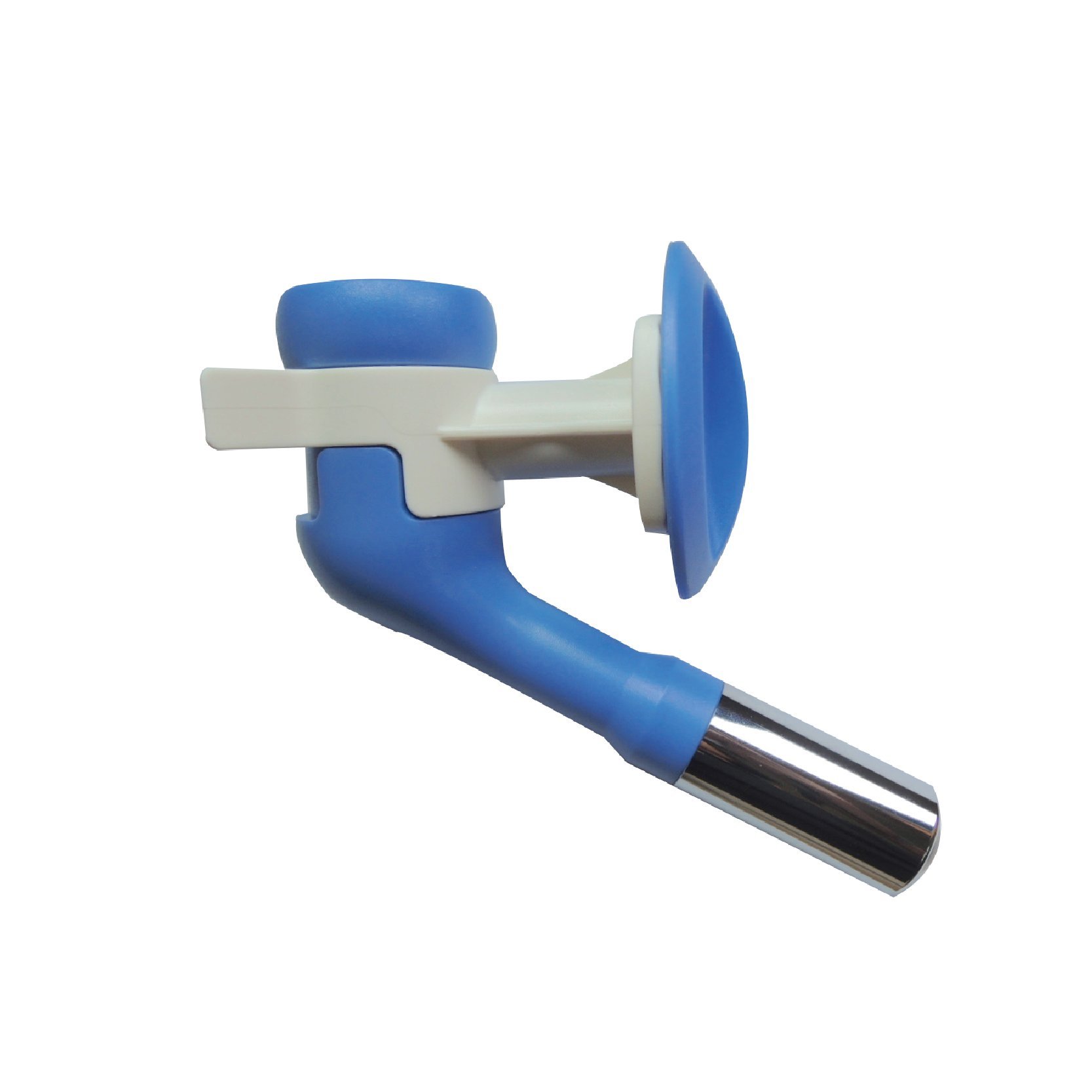 Choco Nose H570 Patented No Drip Large-Sized Dog Water Nozzle (ONLY Dogs Over 45 lb), Enlarged Sized Leak-Proof Nozzle 16oz Water Bottle, BPA Free, Nozzle Diameter: 22mm (Blue/White)