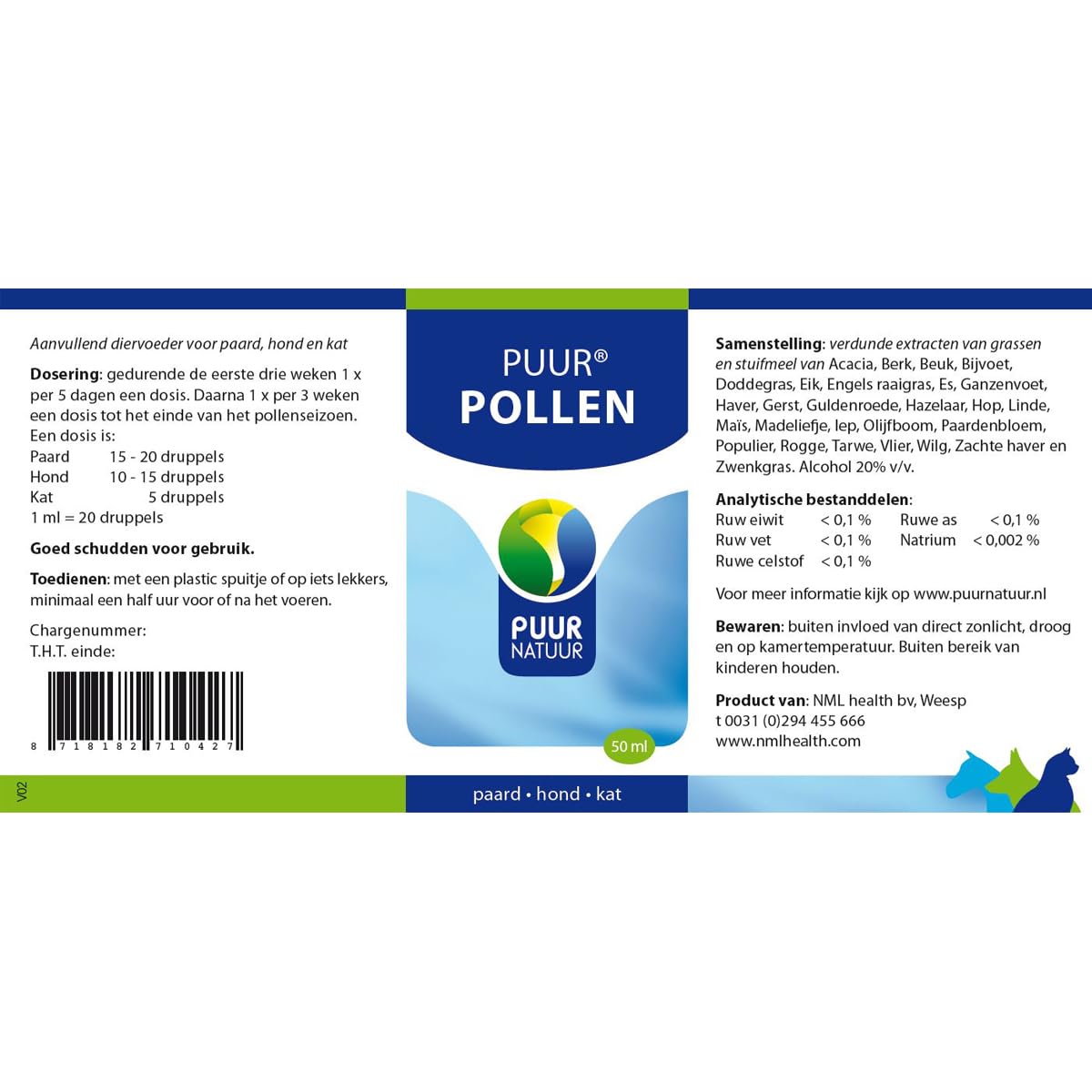 Puur Pollen 50 ml, 1 unité