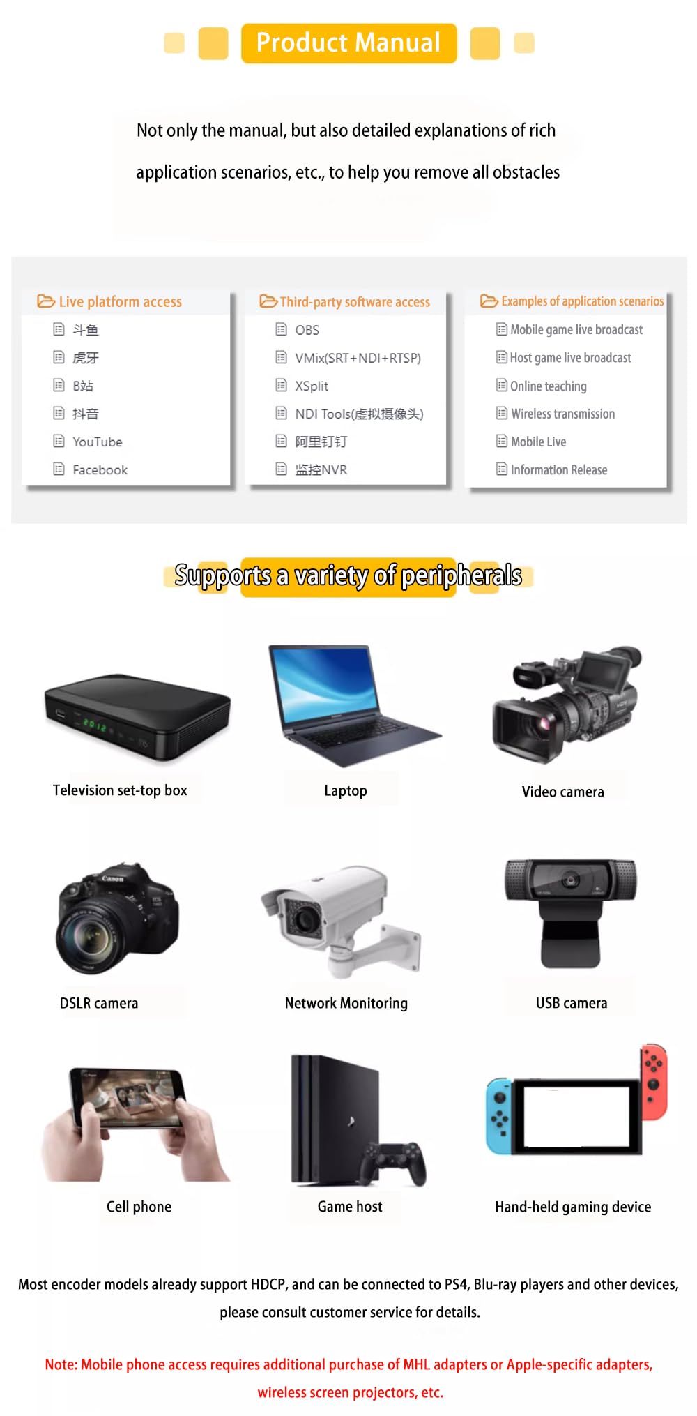 WayPonDEV Link Pi ENC1-V3 4K NDI HDMI Encoder Decoder, Support SRT/RTMP/RTSP/HTTP/ONVIF/HLS Transmission, 1080P HD Video Encoder for YouTube Facebook Twitch Live Broadcasting