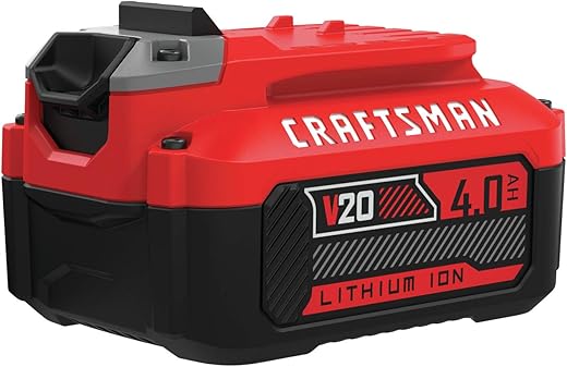 Batteries CRAFTSMAN 4.0Ah Lithium Ion Battery V20 Series (CMCB204)