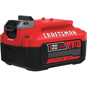 CRAFTSMAN V20 Lithium Ion Battery, 4.0-Amp Hour (CMCB204)