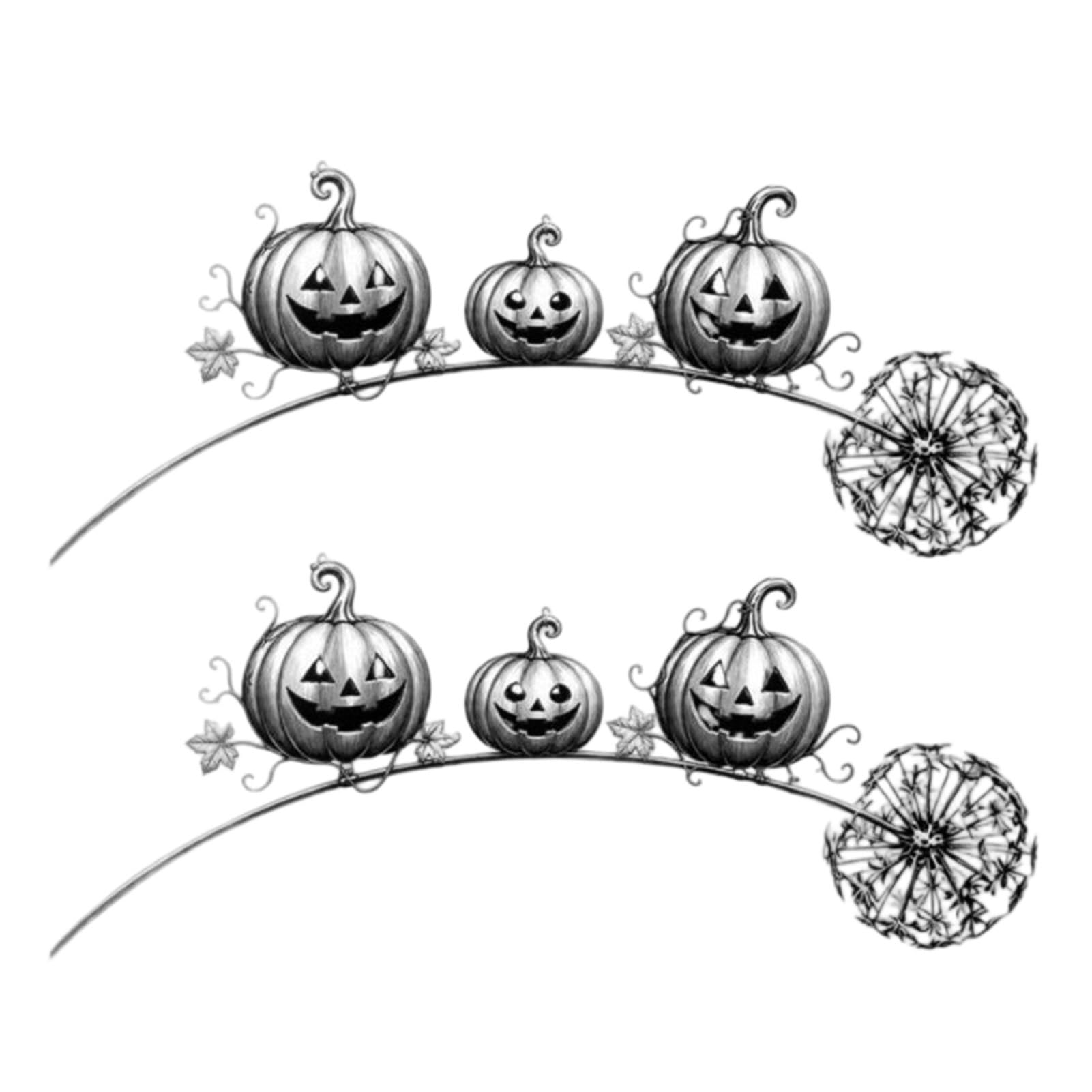 Quoravel Halloween Ghost Garden Stake, Rustic Ghost Yard Art Decor with Dandelion Accent, Garden Sculpture for Lawn Patio Backyard B 2pcs