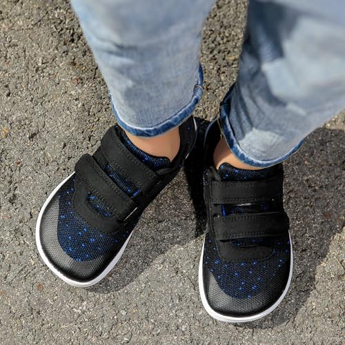 LEDINEY Kids Shoes Boys Wide Toe Barefoot Tennis Shoes Girls Sneakers Minimalist Zero Drop Slip On Zapato para niños niñas Black by LEDINEY - Used condition - Image 2