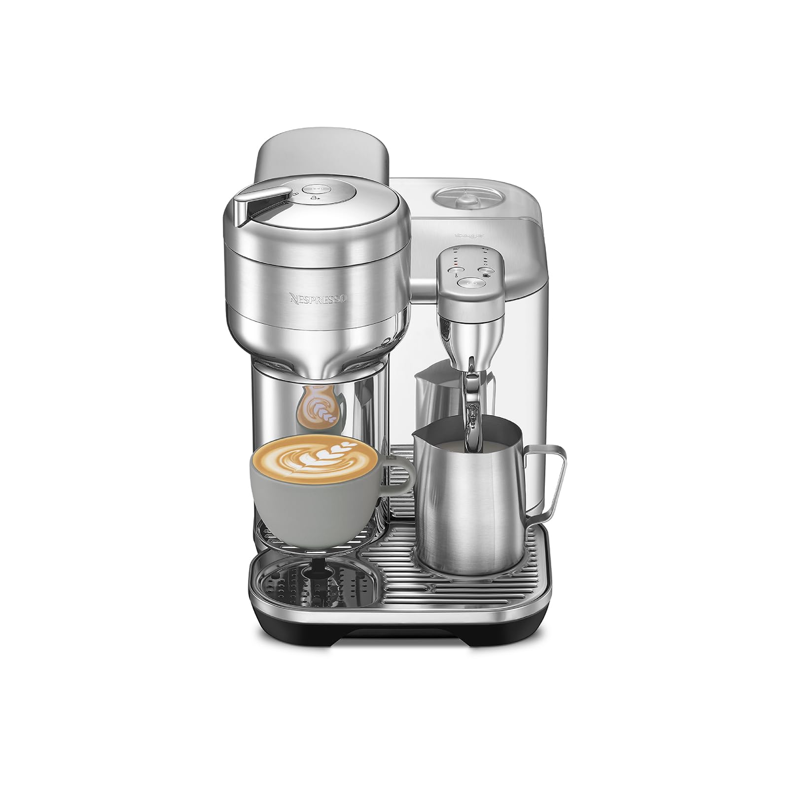 Vertuo Creatista Coffee and Espresso Maker by Breville, Brushed Stainless Steel