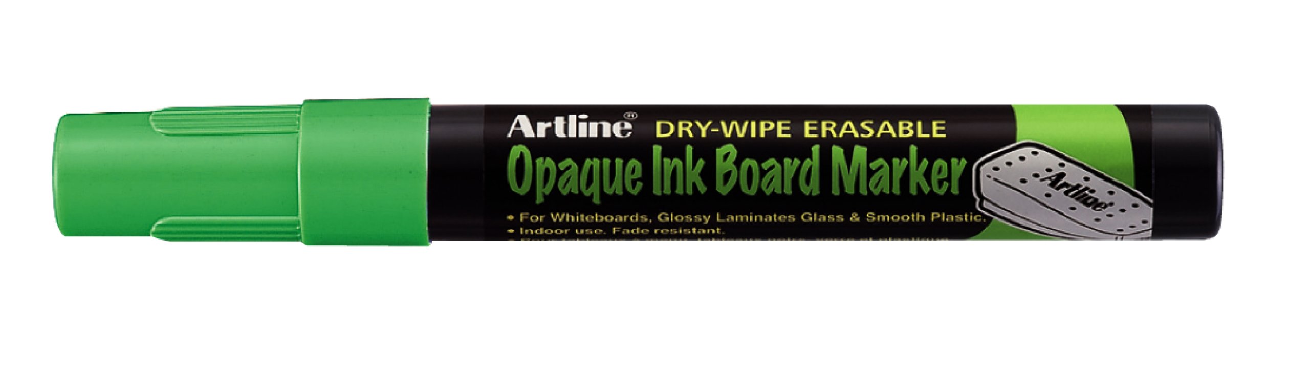 Artline 2.0 mm punta de bala opaco – Rotulador para pizarra de tinta verde (Pack de 12)