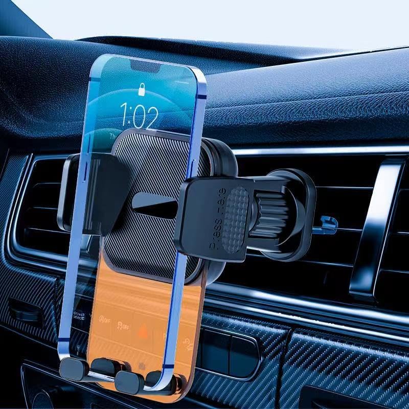 Generic Car Phone Mount - Vent & Dashboard Compatible, Fits Smartphones 2.3-3.5 Inches, Metal Hook & Suction Cup Holder