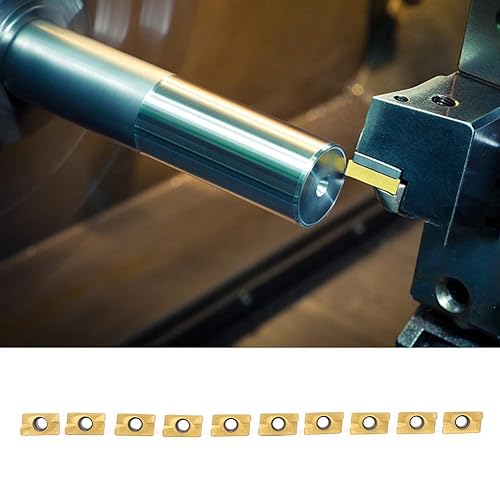 Miniatura 3 de ViaGasaFamido Insertos de torneado, 10 piezas de inserción de fresado indexable de carburo APMT1604, dureza de 15-50HRC, insertos de torneado de