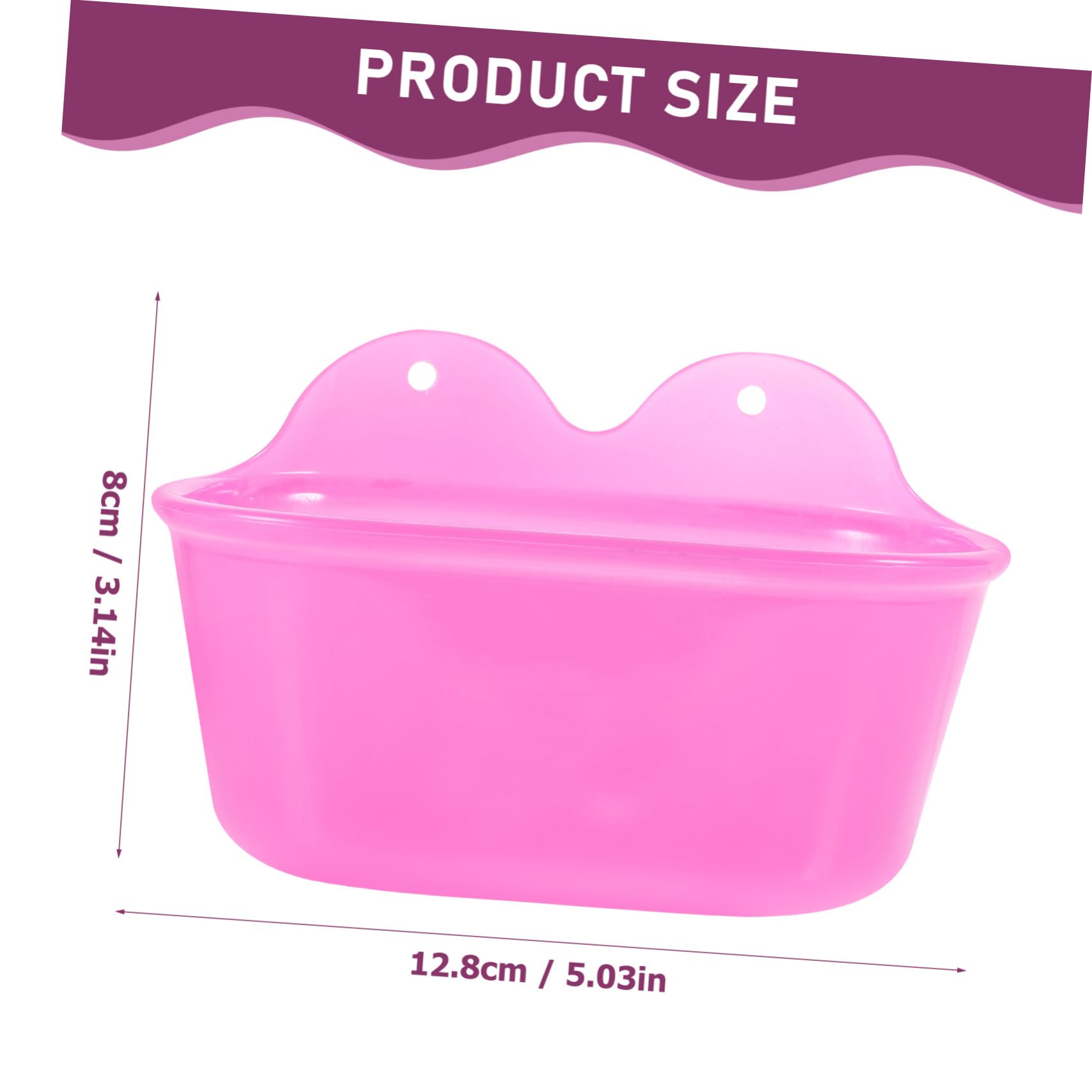 DECOMELODY Parrot Bird Bath Bowl Large Pet Bird Bath Tub for Cockatiels Budgies Parakeets Small Parrots Canaries and