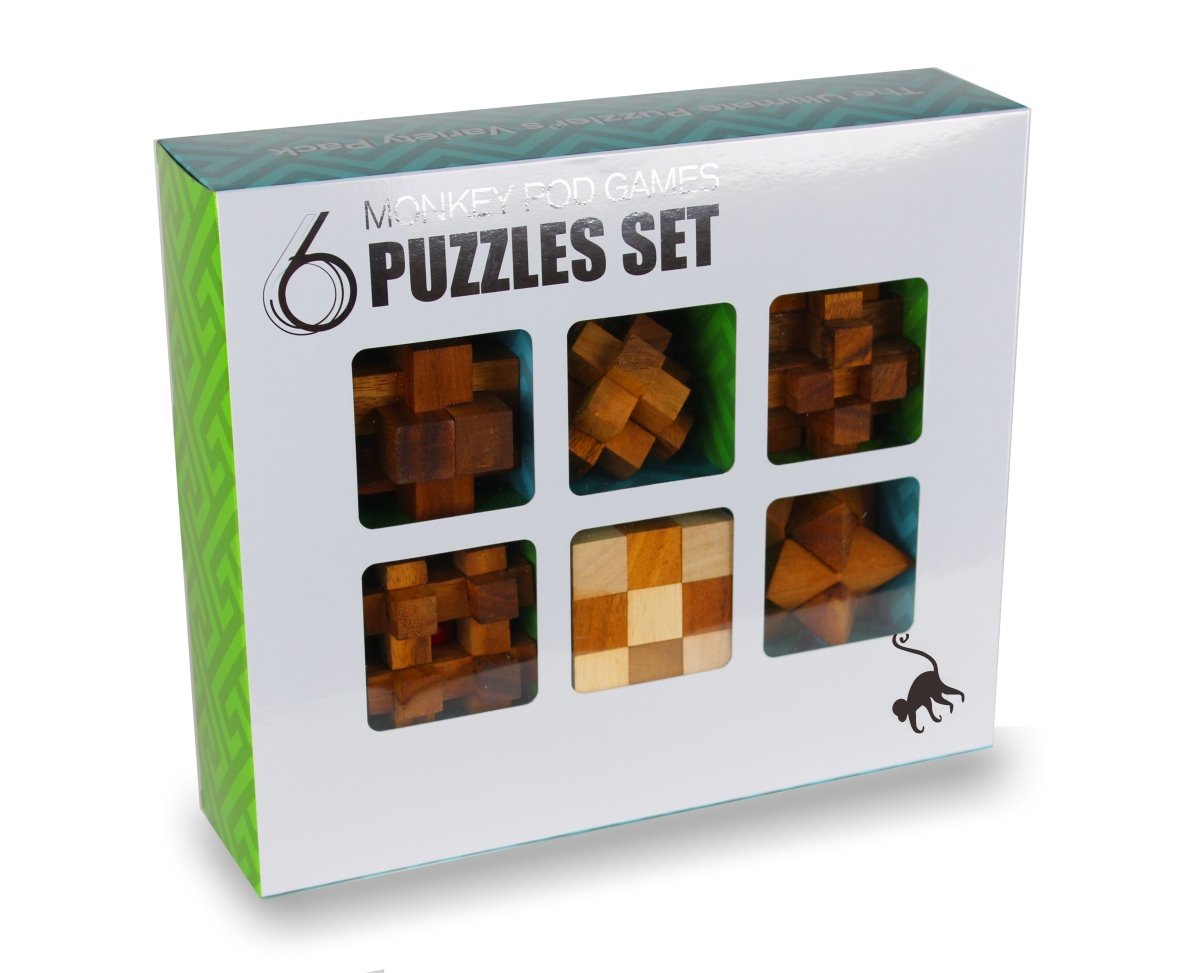 Monkey Pod GamesSix-Pack Gift Set - Full size puzzle set with larger puzzles