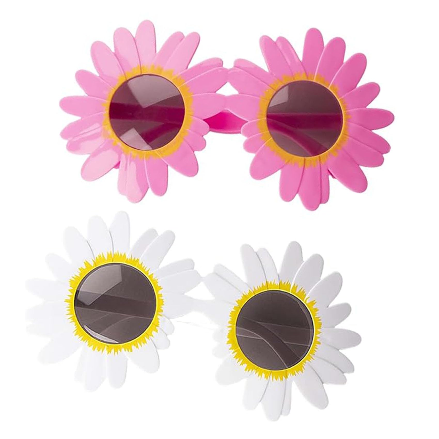 Art the Clown Sunflower Glasses, Sunflower Daisy Glasses, Adult Halloween Role Play, Multicolor (2pcs-K)