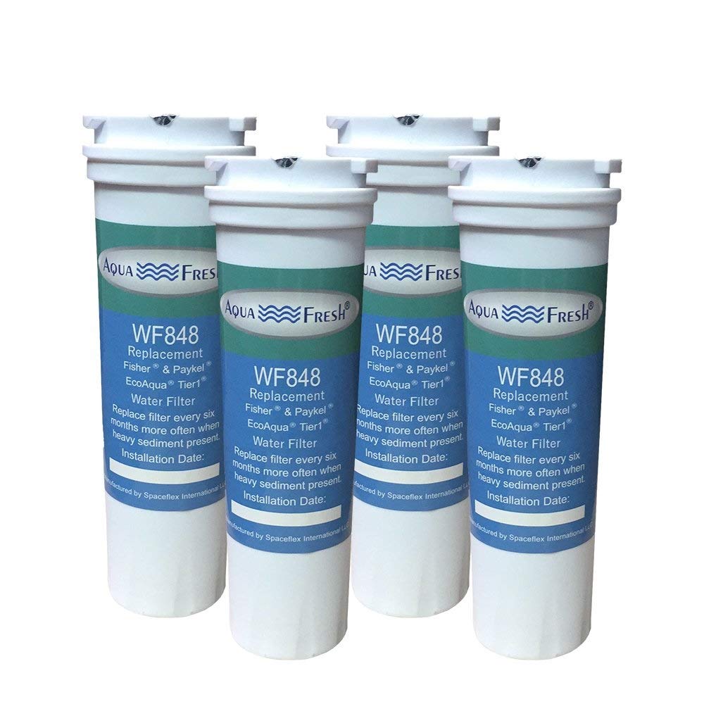 Aquafresh WF848 Replacement for Fisher and Paykel 836848 Refrigerator Water Filter 4 Pack 43306-2118