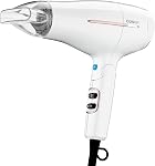 Conair 420NC Worldwide Travel Hair Dryer with Smart Voltage Technology, 1875 Watt | 1875W Dual Voltage Foldable Travel Hair Dryer, for All Hair Types, White, 420L
