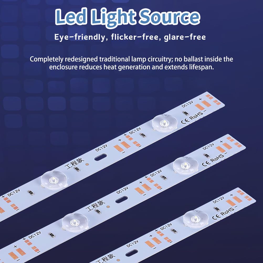 Illuminateur LED pour usage médical et dentaire, boîte de vue murale avec luminosité variable, fonctionnement sans ombre et sans scintillement