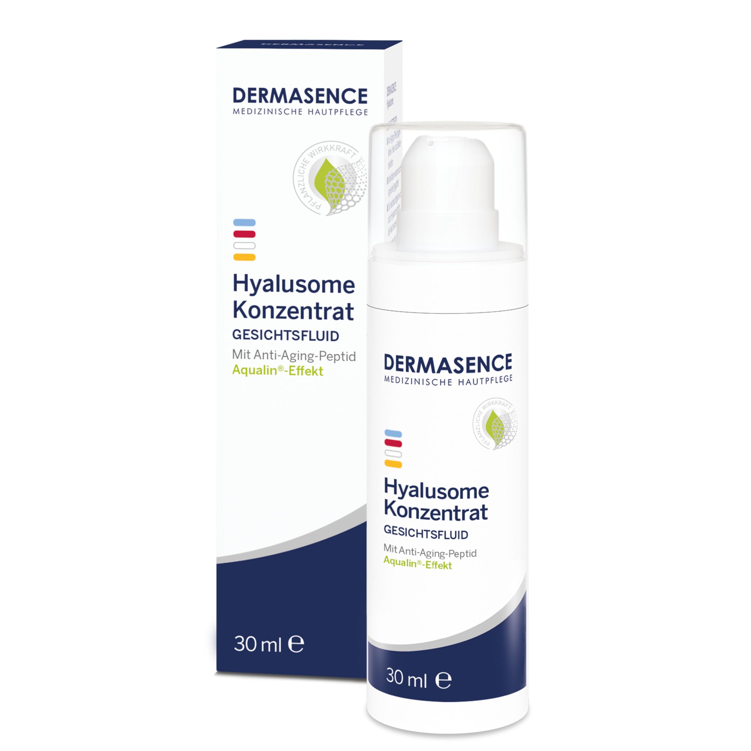 DERMASENCE Hyalusome Konzentrat, 30 ml, Anti-Falten Serum für Gesicht, Hals und Dekolleté, gegen Mimikfalten und Feuchtigkeitsverlust, glättet die Haut, stärkt Elastizität, vegan, parfümfrei